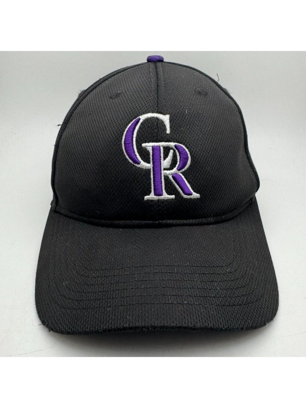 Colorado Rockies Hat Cap OC Sports Black Purple MLB Team Tech Adjustable